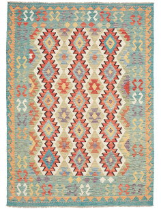 Kilim 147x197 Cm Kilim Afghanistan, Lana Cardata A Mano