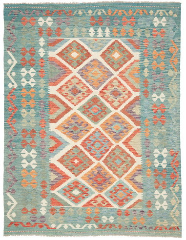 Kilim 154x202 Cm Kilim Afghanistan Hand-carded Wool