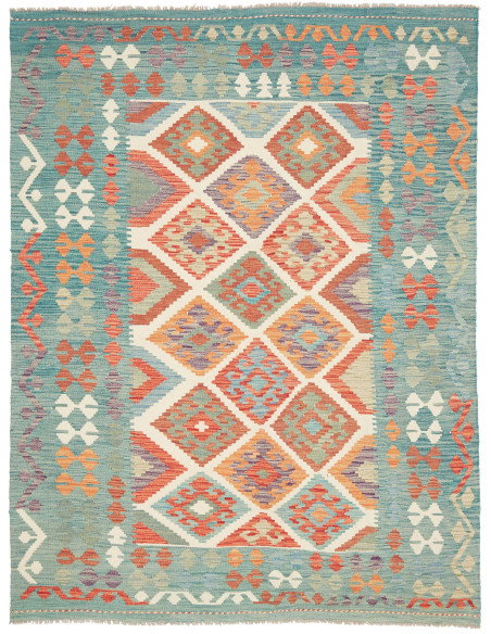Kilim 154x202 Cm Kilim Afghanistan Lana Cardata A Mano