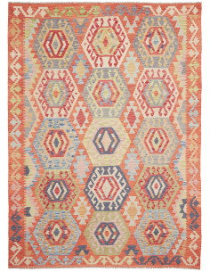 Kilim 184x248 Cm Kilim, Afghanistan, Lana Cardata A Mano