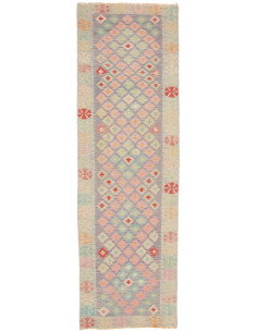 Kilim 73x244 Cm Kilim, Afghanistan, Lana Cardata A Mano,