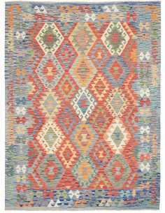Kilim 182x243 Cm Kilim Afghanistan Lana Cardata A Mano