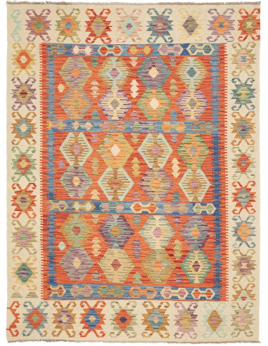 Kilim 178x243 Cm Kilim, Afghanistan, Hand-carded Wool (warp: