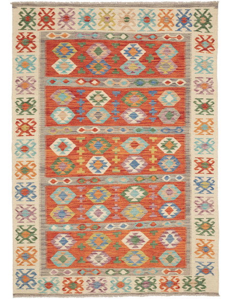 Kilim 172x248 Cm Kilim, Afghanistan, Hand-carded Wool,