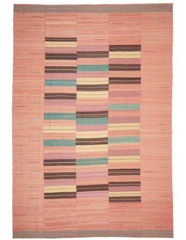 Kilim 257x380 Cm Kilim, Persia, Lana Cardata A Mano (ordito