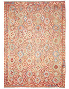 Kilim 256x357 Cm Kilim, Afghanistan, Lana Cardata A Mano,