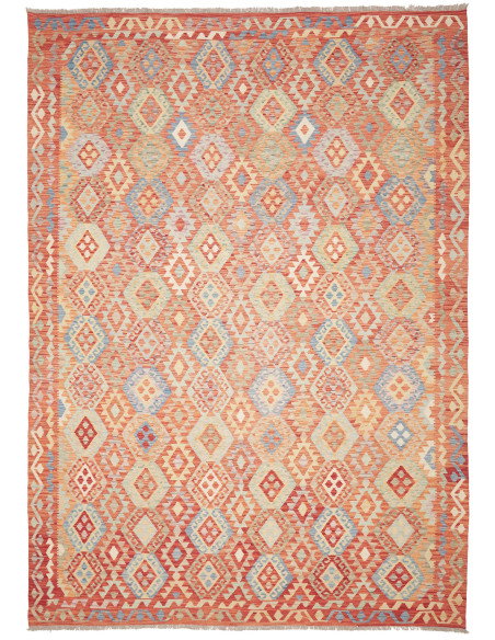 Kilim 256x357 Cm Kilim, Afghanistan, Hand-carded Wool,