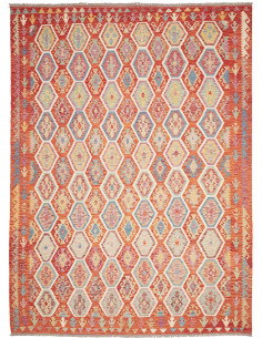 Kilim 253x344 Cm Kilim Afghanistan Lana Cardata A Mano