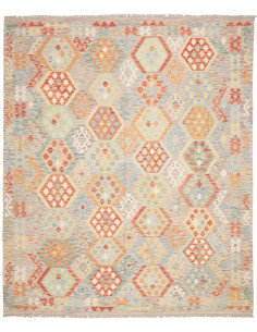 Kilim 245x293 Cm Kilim Afghanistan, Lana Cardata A Mano,