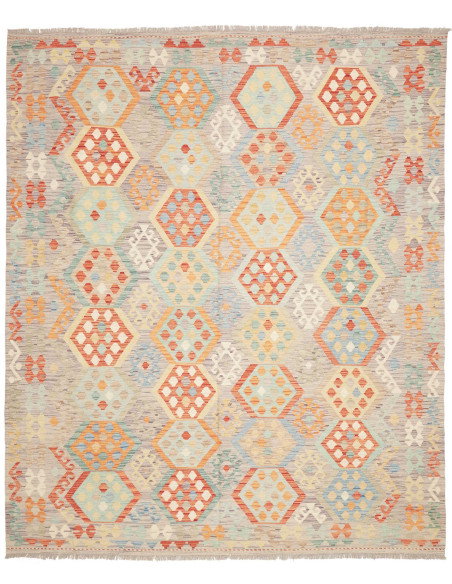Kilim 245x293 Cm Kilim Afghanistan, Hand-carded Wool, Cotton