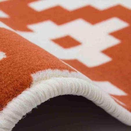 tappeto moderno geometrico now! 300 avorio-arancio