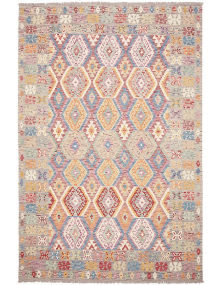 Kilim 203x304 Cm Kilim Afghanistan, Lana Cardata A Mano,