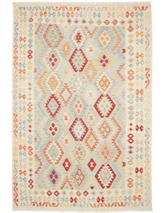 Kilim 200x297 Cm Kilim, Afghanistan, Lana Cardata A Mano