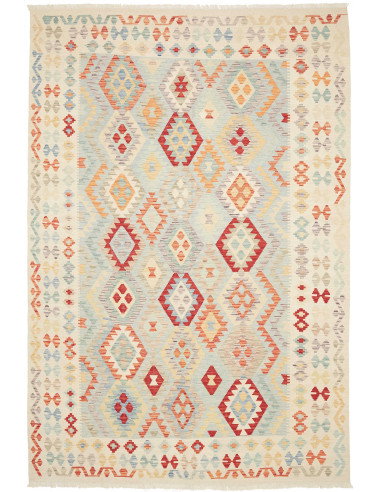 Kilim 200x297 Cm Kilim, Afghanistan, Hand-carded Wool (warp: