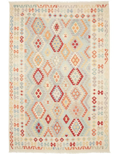 Kilim 200x297 Cm Kilim, Afghanistan, Hand-carded Wool (warp: