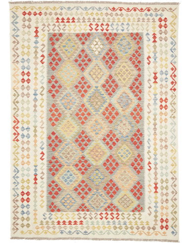 Kilim 207x292 Cm Kilim Afghanistan, Lana Cardata A Mano