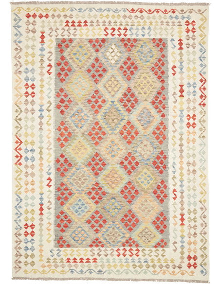 Kilim 207x292 Cm Kilim Afghanistan, Lana Cardata A Mano