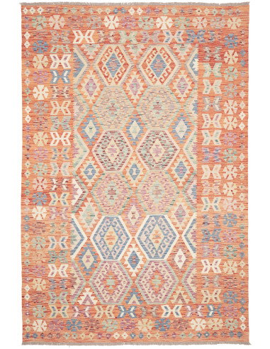 Kilim 202x302 Cm Kilim, Afghanistan, Hand-carded Wool (warp: