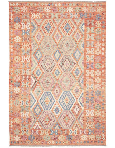 Kilim 202x302 Cm Kilim, Afghanistan, Lana Cardata A Mano