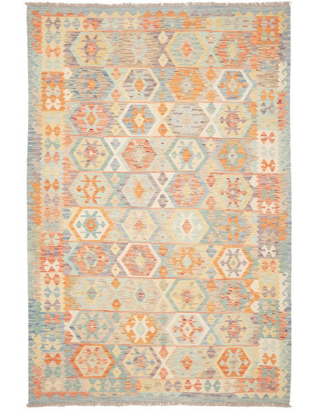 Kilim 192x289 Cm Kilim, Afghanistan, Lana Cardata A Mano