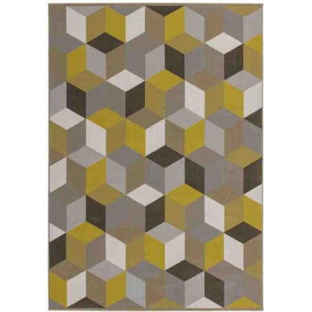 tappeto moderno geometrico now! 600 multi-oro