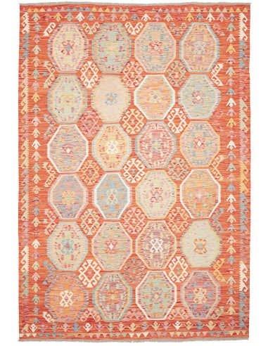 Kilim 198x286 Cm Kilim, Afghanistan, Lana Cardata A Mano,