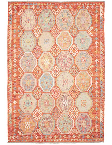 Kilim 198x286 Cm Kilim, Afghanistan, Hand-carded Wool,