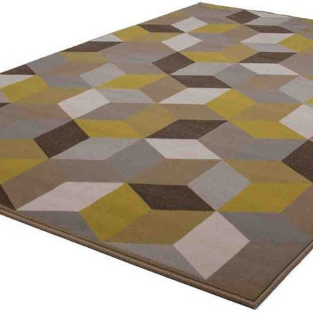 tappeto moderno geometrico now! 600 multi-oro