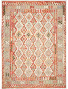 Kilim 207x290 Cm Kilim, Afghanistan, Lana Cardata A Mano