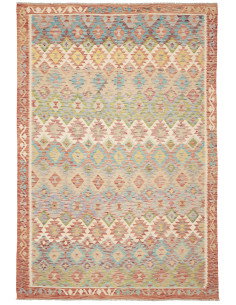 Kilim 196x299 Cm Kilim, Afghanistan, Hand-spun Wool, Cotton
