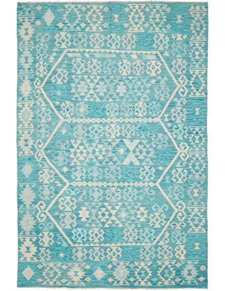 Kilim 200x302 Cm Kilim Afghanistan Hand-carded Wool Cotton