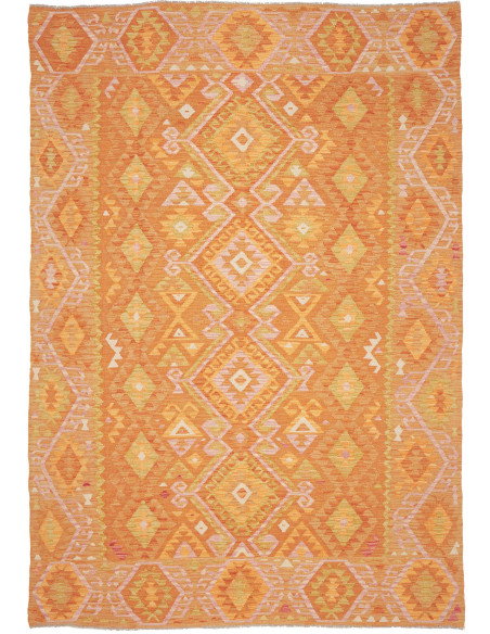 Kilim 202x293 Cm Kilim, Afghanistan, Lana Cardata A Mano,
