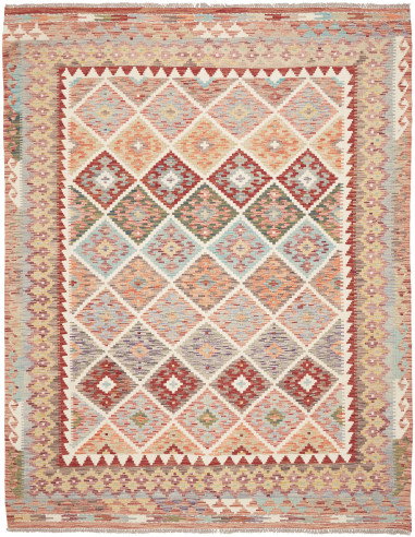 Kilim 198x258 Cm Kilim, Afghanistan, Hand-carded Wool (warp: