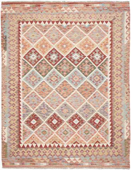 Kilim 198x258 Cm Kilim, Afghanistan, Hand-carded Wool (warp: