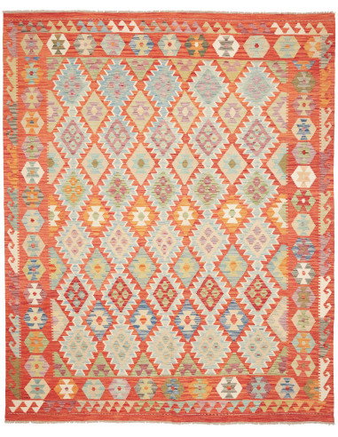 Kilim 211x257 Cm Afghan Kilim, Hand-carded Wool
