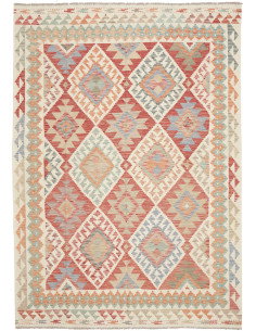 Kilim 192x261 Cm Kilim, Afghanistan, Lana Cardata A Mano