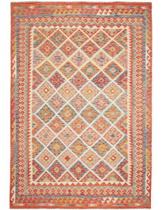 Kilim 205x294 Cm Kilim, Afghanistan, Hand-carded Wool (warp: