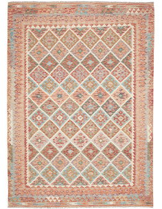 Kilim 206x284 Cm Kilim, Afghanistan, Lana Cardata A Mano