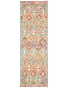 Kilim 82x261 Cm Kilim, Afghanistan, Hand-carded Wool (cotton