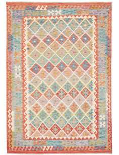 Kilim 170x246 Cm Afghan Kilim, Hand-carded Wool (warp: