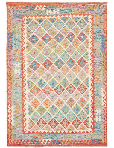 Kilim 170x246 Cm Afghan Kilim, Hand-carded Wool (warp: