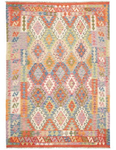 Kilim 181x250 Cm Kilim Afghano Lana Cardata A Mano