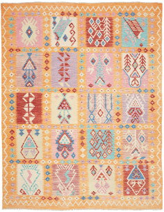 Kilim 182x230 Cm Kilim, Afghanistan, Lana Cardata A Mano