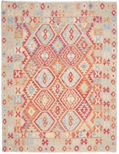 Kilim 182x231 Cm Kilim, Afghanistan, Hand-carded Wool,