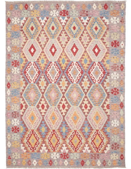Kilim 169x248 Cm Kilim Afghanistan, Hand-carded Wool, Cotton