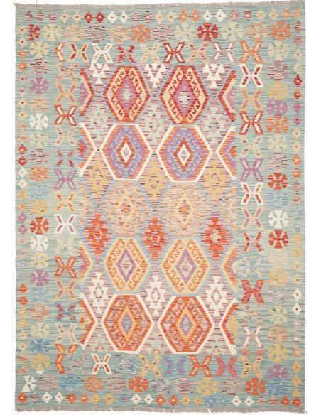 Kilim 180x250 Cm Kilim Afghanistan Lana Cardata A Mano