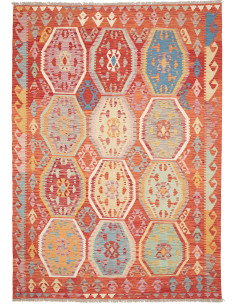 Kilim 184x258 Cm Kilim, Afghanistan, Lana Cardata A Mano