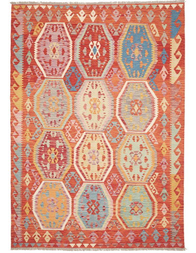 Kilim 184x258 Cm Kilim, Afghanistan, Hand-carded Wool (warp: