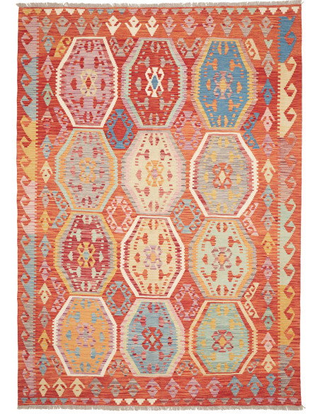 Kilim 184x258 Cm Kilim, Afghanistan, Hand-carded Wool (warp:
