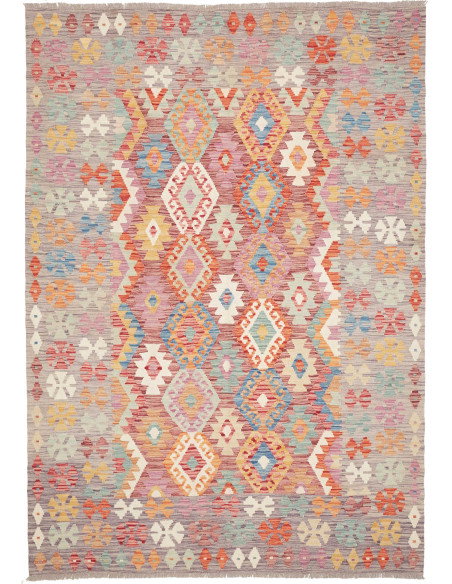 Kilim 174x241 Cm Kilim Afghanistan, Lana Cardata A Mano,